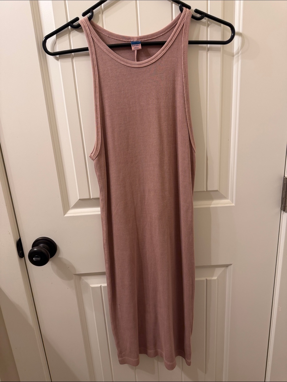 Old Navy Sleeveless Ribbed Midi Dress - Light Brown